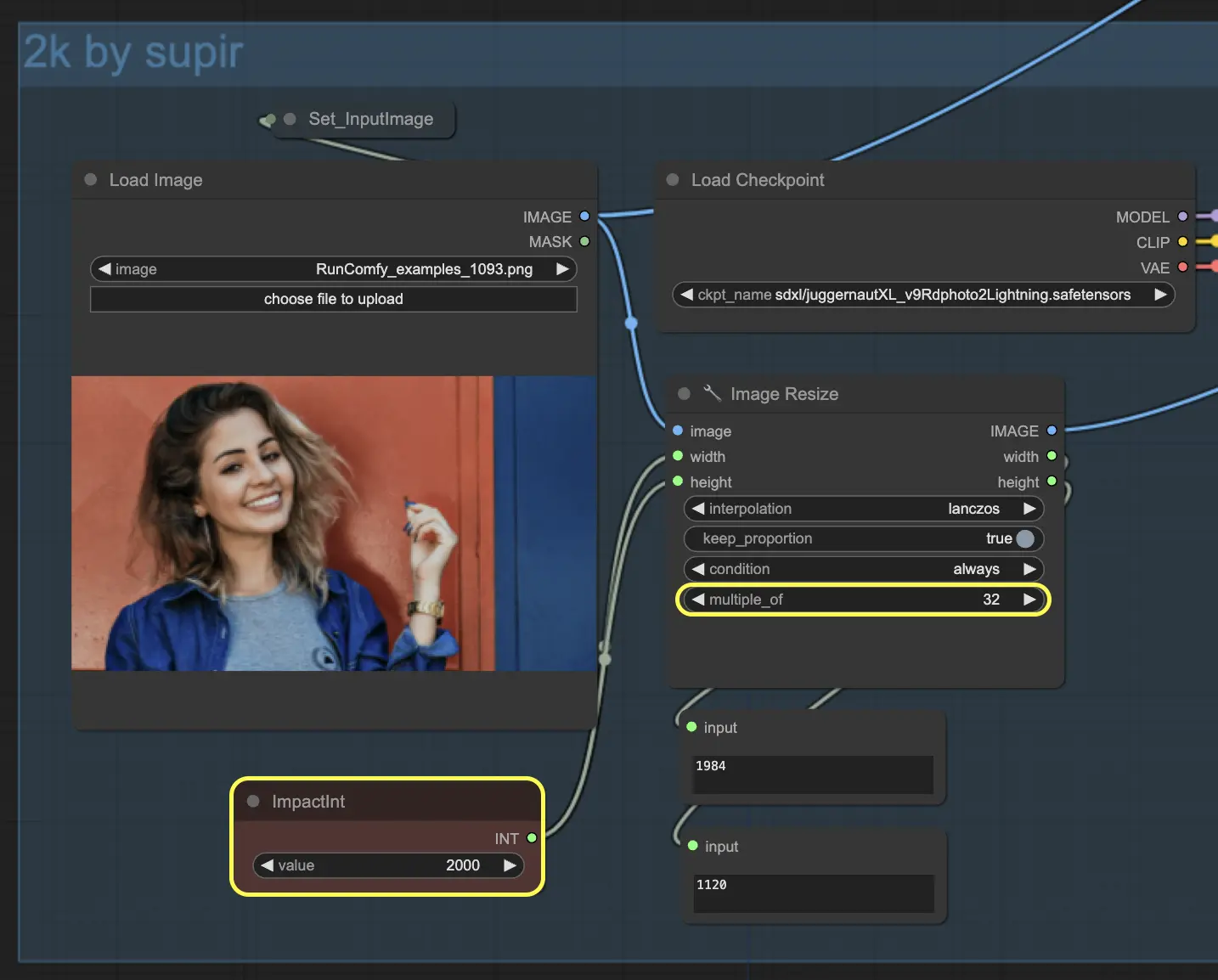 ComfyUI Upscale Workflow - SUPIR ImpactInt and Image Resize